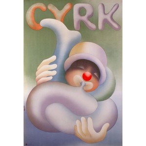 Cyrk - Clown with Trumpet,...