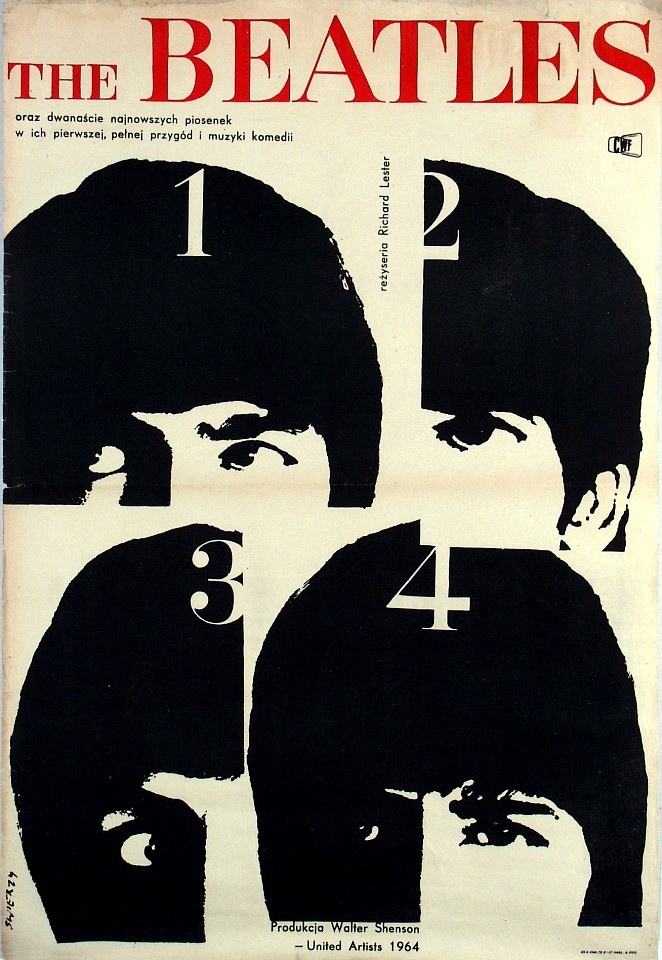 Hard Days Night 1960's The Beatles Belgian Promotional Poster 13x19 