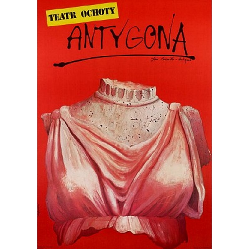 Antigone - Jean Anouilh, Polish Theater Poster