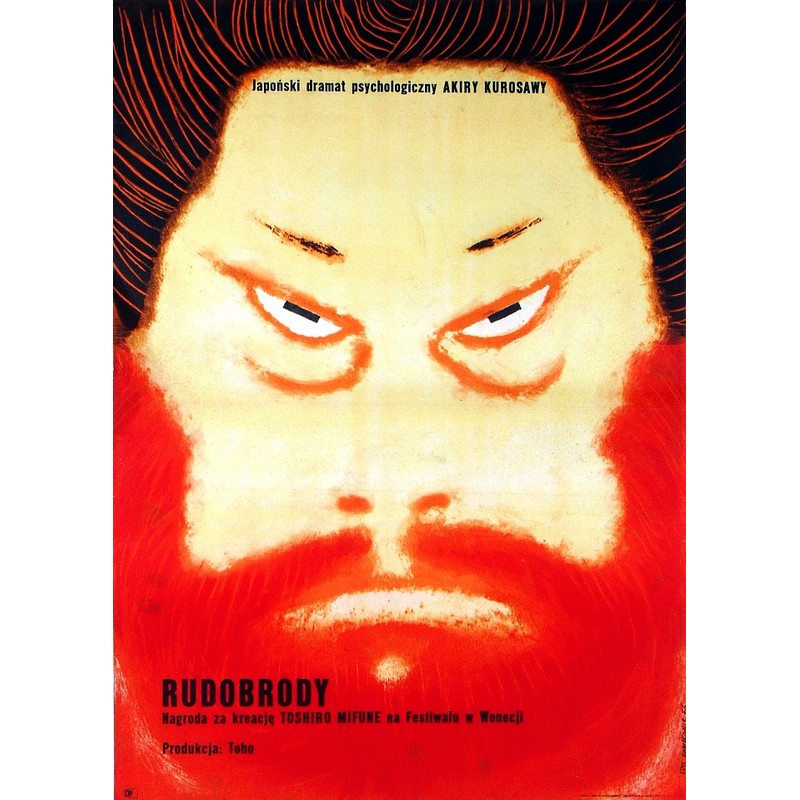 Red Beard - Kurosawa, Polish Movie Poster