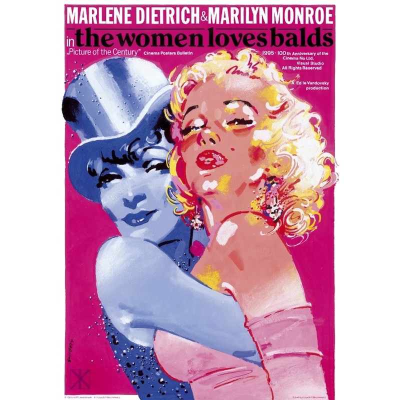 Marlene Dietrich and Marilyn Monroe, Polish Poster