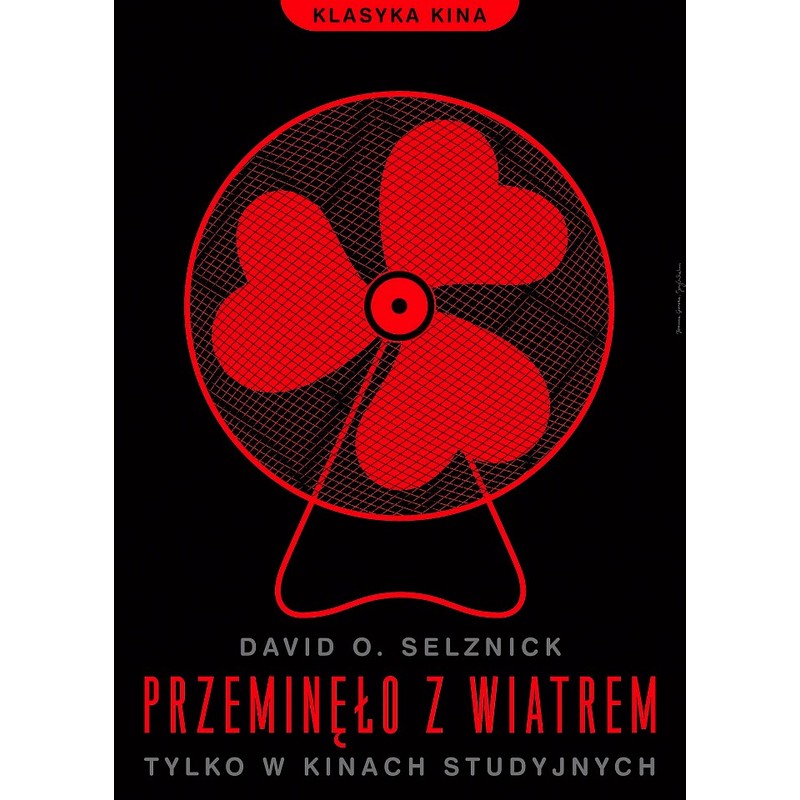 halv otte Thriller på Gone with the Wind, Polish Movie Poster