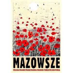 Mazowsze, polski plakat...