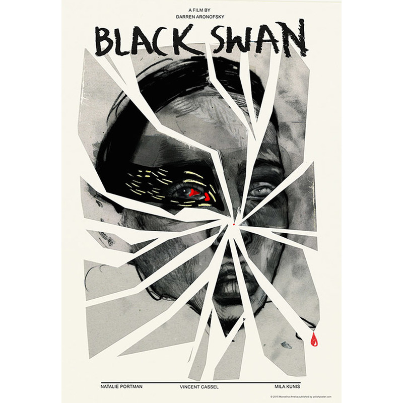Generalife Regnfuld Forurenet Black Swan, Polish Poster