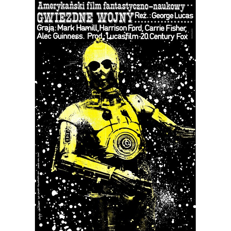Star Wars C3PO, Polish Poster, Jakub Erol