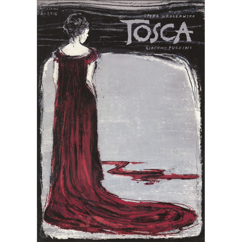 Tosca - Puccini, Polish Opera Poster by Ryszard Kaja