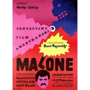 Malone, polski plakat filmowy